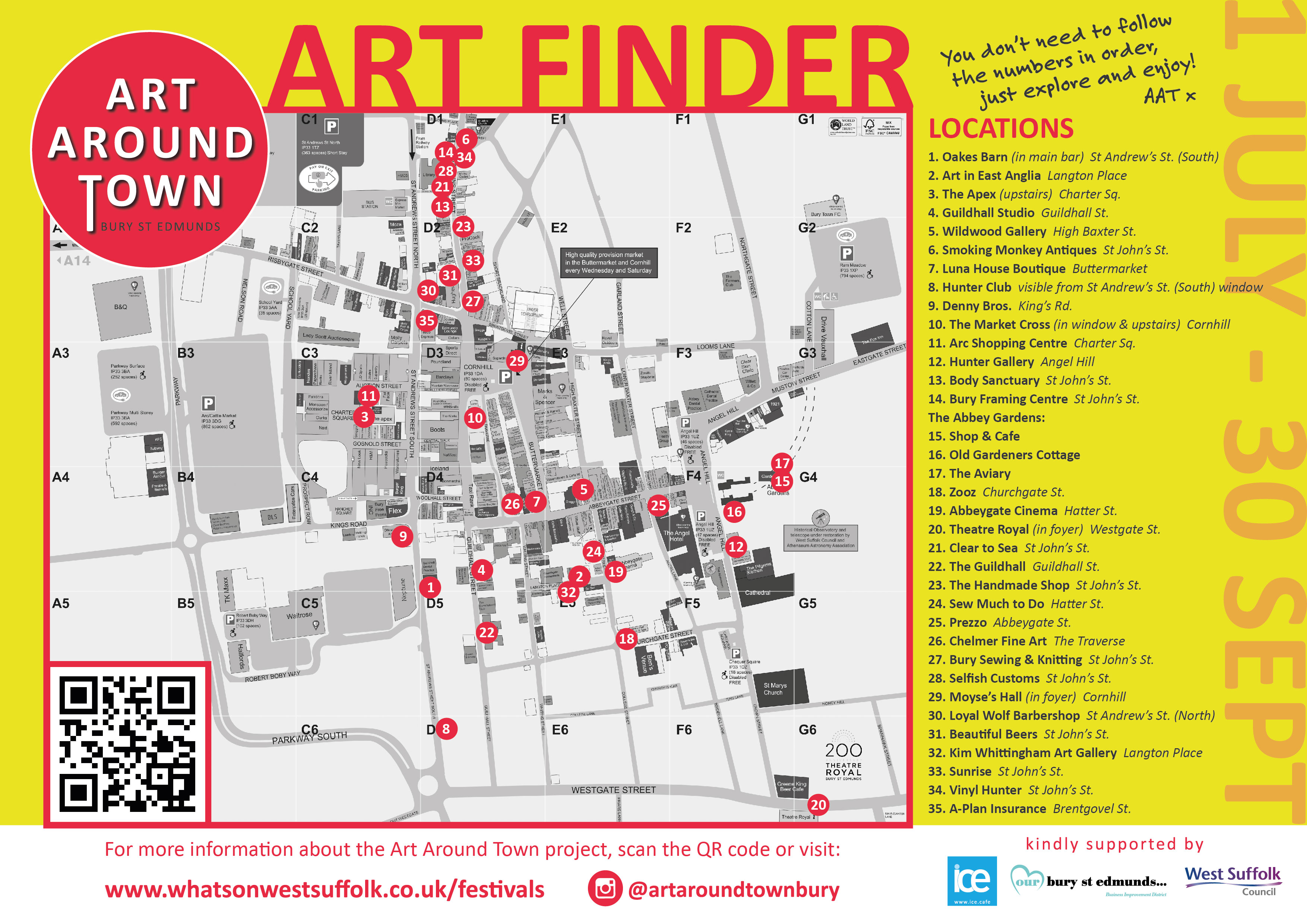 Art Around Town: Art Finder Map